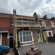 Advanced Scaffolding Services mid terrace house